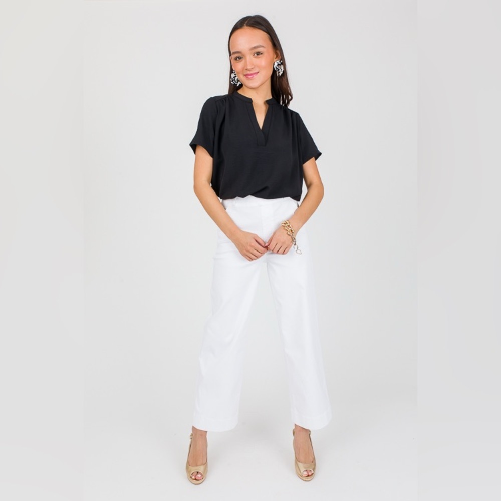 SPANX Stretch Twill Cropped Wide Leg